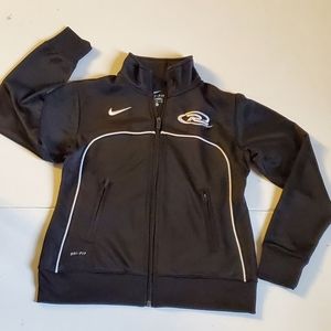 Kids Nike zip up black jacket Sz M